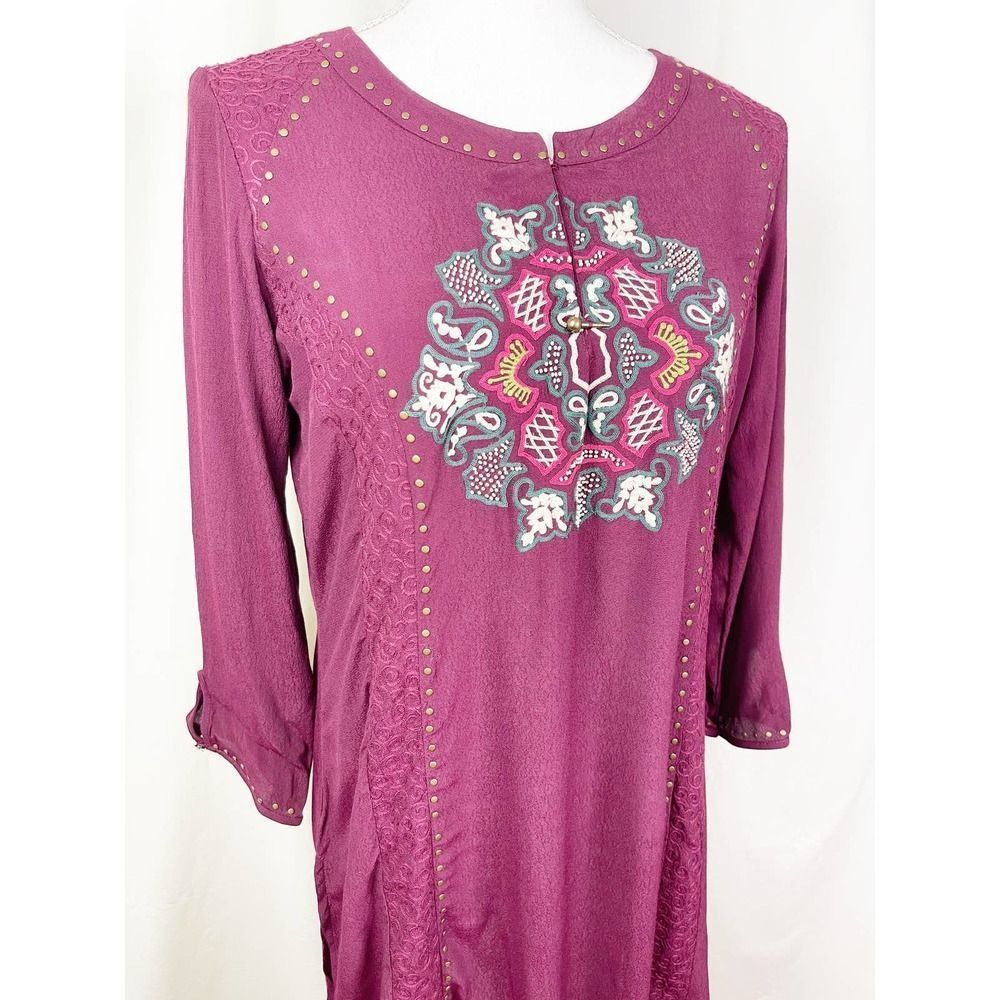 Lakshita Indian Khurti - Boho Bohemian Tunic - Embroidered Dress - Size Small - Picture 6 of 7